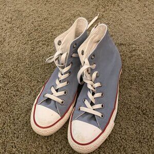 Chambray High Top Converse Sneakers